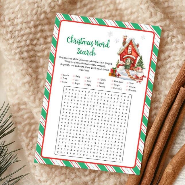 Holiday Christmas Party Word Search Game (Christmas Party Games)