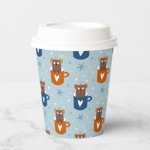 Holiday Christmas Pattern Paper Cups