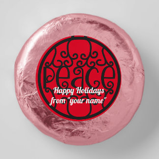 Holiday Christmas Personalized Cookie Party Favors Dipped Oreo Cookie Favors