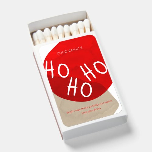 Holiday Christmas Personalized Matchboxes
