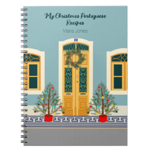 Holiday Christmas Portuguese festive House Notebook