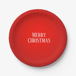 Holiday Christmas red fireball Paper Plates