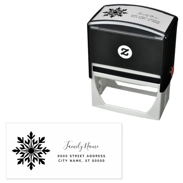 Holiday Christmas Return Address Self-inking Stamp (In Situ)