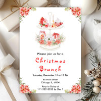 Holiday Christmas Tea Party Red