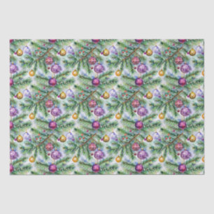 Holiday Christmas Tree Ornaments Tissue Paper