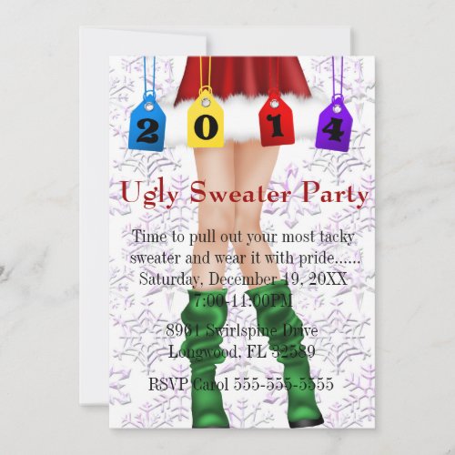 HolidayChristmas Ugly Sweater Party Invitation
