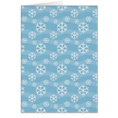 Holiday Christmas White Snowflakes Pattern (Front)