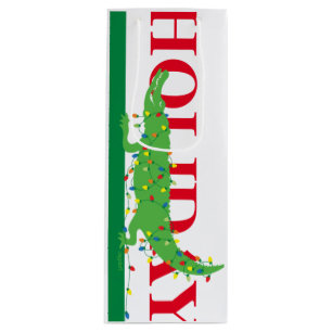 Holiday Christmas Wine Bag