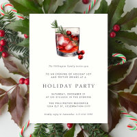 Holiday Cocktail Modern Festive Christmas Party