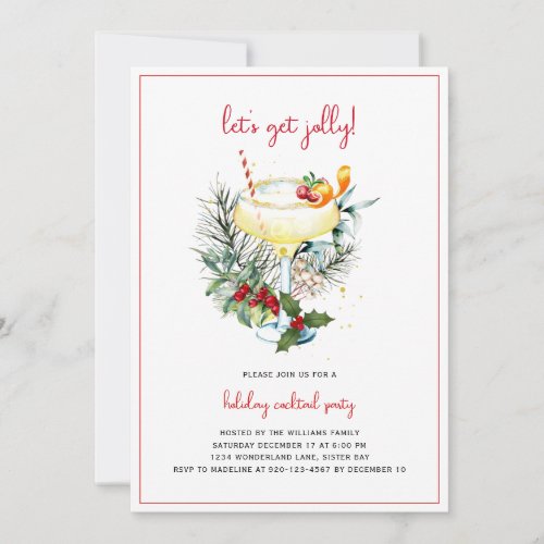 Holiday Cocktail Party  Invitation