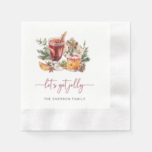 Holiday Cocktail Party Napkins