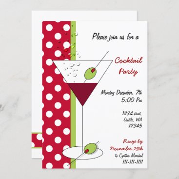 Holiday Cocktails party Invitation