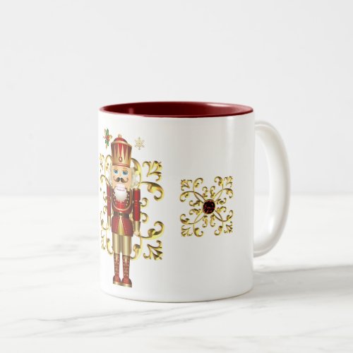 Holiday Coffee Mug_Christmas Nutcracker   Two_Tone Coffee Mug
