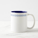 Holiday Coffee Mug Star of David<br><div class="desc">Coffee mug shown with a star of david print.
Blue color interior</div>