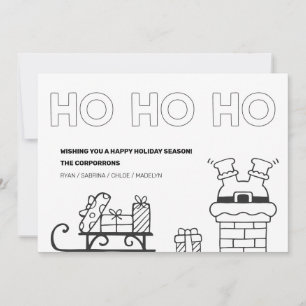Holiday Coloring Christmas Photo Cards
