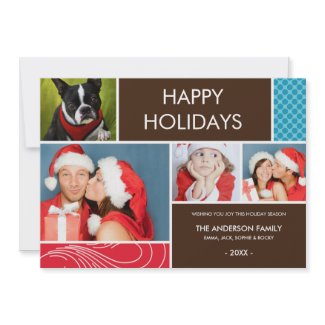 HOLIDAY COLORS | HOLIDAY PHOTO CARD invitation