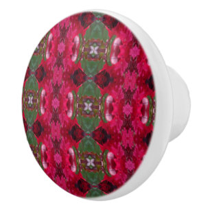 Holiday Colors Kaleidoscope Ceramic Knob