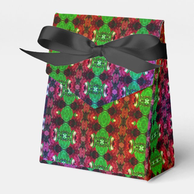 Holiday Colors Kaleidoscope Favor Boxes (Front Side)