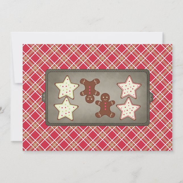 Holiday Cookie Baking Party Invitations (Front)