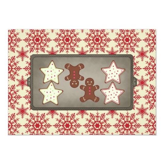 Holiday Cookie Baking Party Invitations