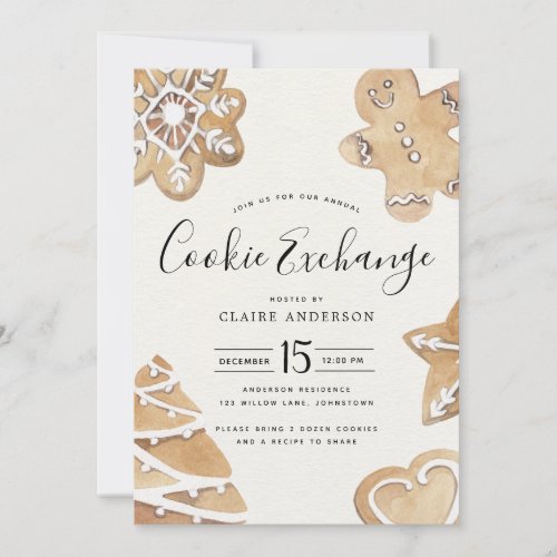 Holiday Cookie Exchange Invitation