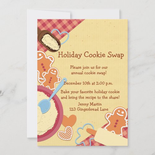 Holiday Cookie Exchange Invitation