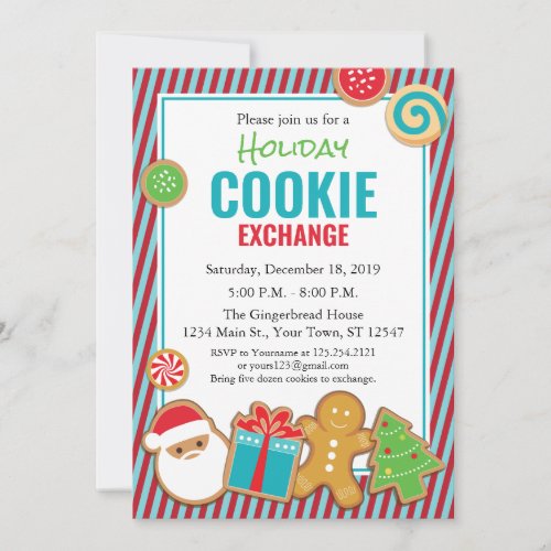 Holiday Cookie Exchange Invitation