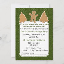 Holiday Cookie Exchange Invite with recipe card