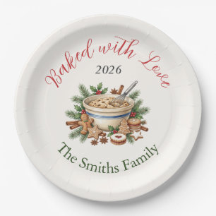 Holiday Cookie Exchange Paper Dessert Plate