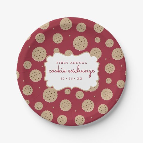 Holiday Cookie Exchange Paper Plates