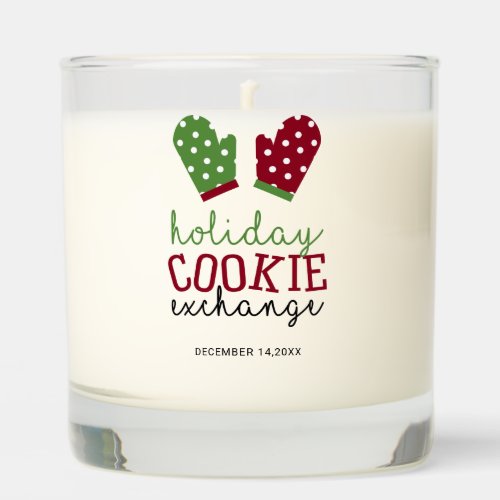 Holiday Cookie Exchange Party Christmas Oven Mitts Scented Candle