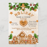 Holiday Cookie Exchange Party Invitation