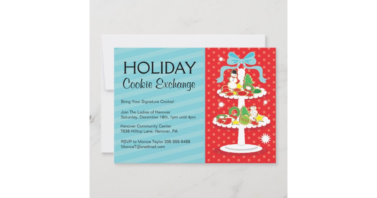 Holiday Cookie Exchange Party Invitation | Zazzle