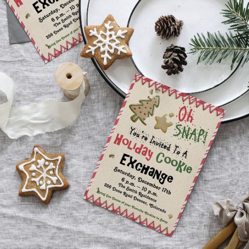 Holiday Cookie Exchange Party Invitation