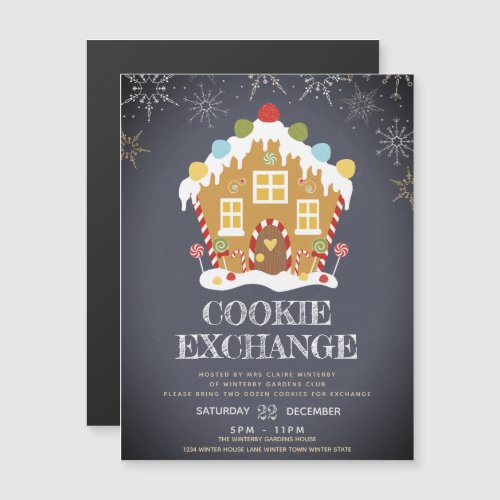 Holiday Cookie Exchange Party Magnetic Invitation