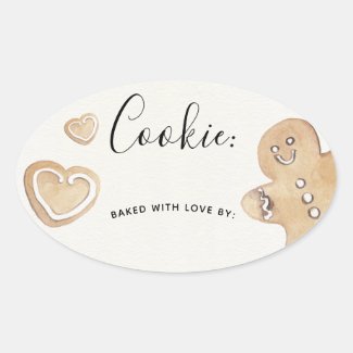 Holiday Cookie Exchange Sticker Label