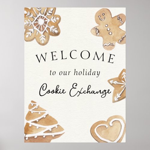 Holiday Cookie Exchange Welcome Sign