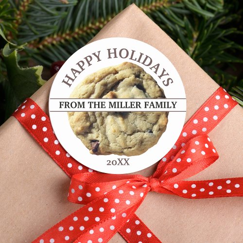 Holiday Cookie Gift Classic Round Sticker