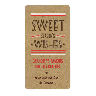 Holiday Cookie Labels for Cookie Swaps & Gifts