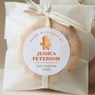 Holiday Cookie Swap Baking Gingerbread Classic Round Sticker