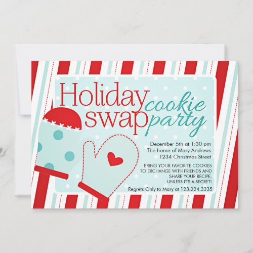 Holiday Cookie Swap Party Invitation