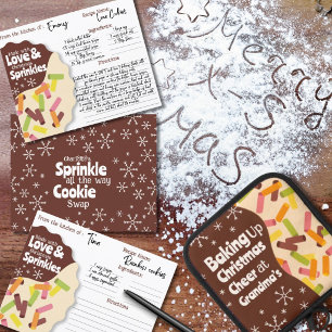 Holiday Cookie Swap Recipe Card