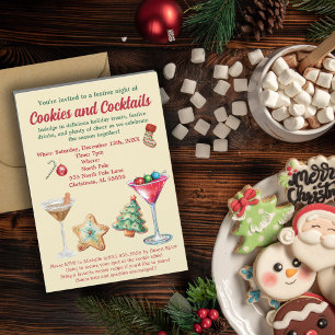 Holiday Cookies and Cocktails Invitation