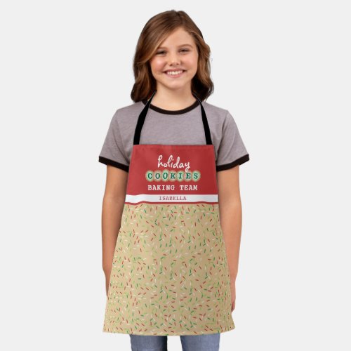 Holiday Cookies Baking Team All_Over Print Apron