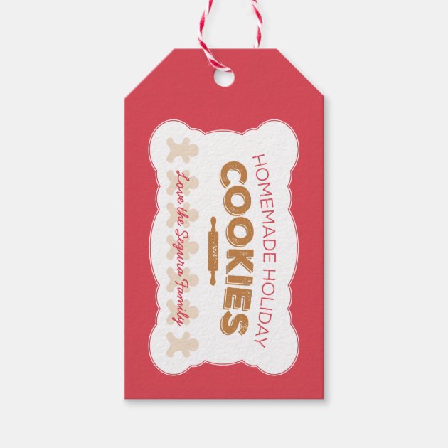 Holiday Cookies Christmas Gift Tags