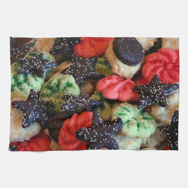 Holiday Cookies Kitchen Towel (Horizontal)
