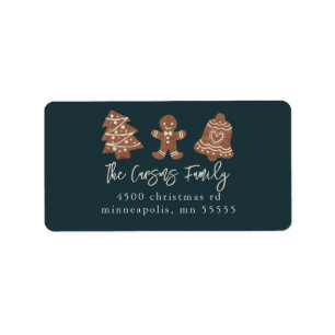 Holiday Cookies Return Address Label