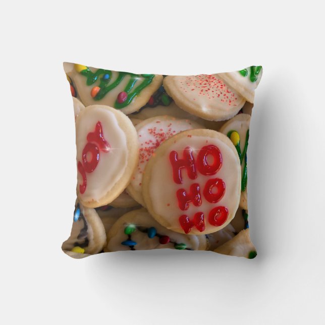 Holiday cookies throw pillow (Front)