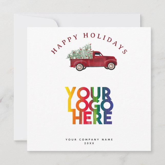 Holiday Corporate Business Logo Christmas Tree (Front)