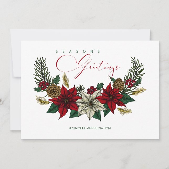 Holiday Corporate CUSTOMIZED FOR YOUR BUSINESS Card (Front)